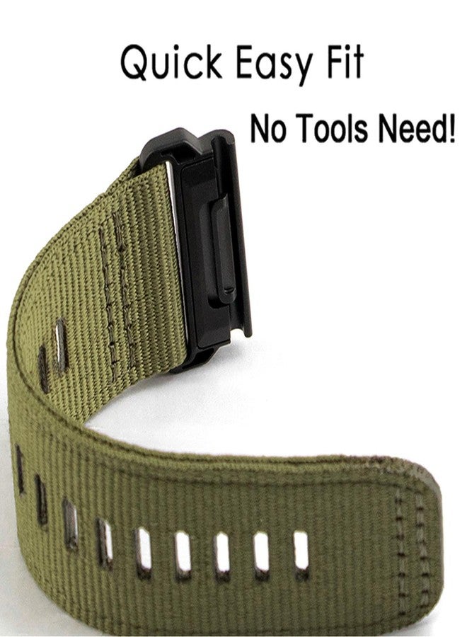 Abanen Upgraded Quick Fit 22mm Nylon Watch Bands for Garmin Fenix 7 / Fenix 6 / Fenix 5 / EPIX 2, Adjustable Woven Nylon Webbing Sports Wrist Strap with Stainless Steel Clasp for Forerunner 955, MARQ - Image 4